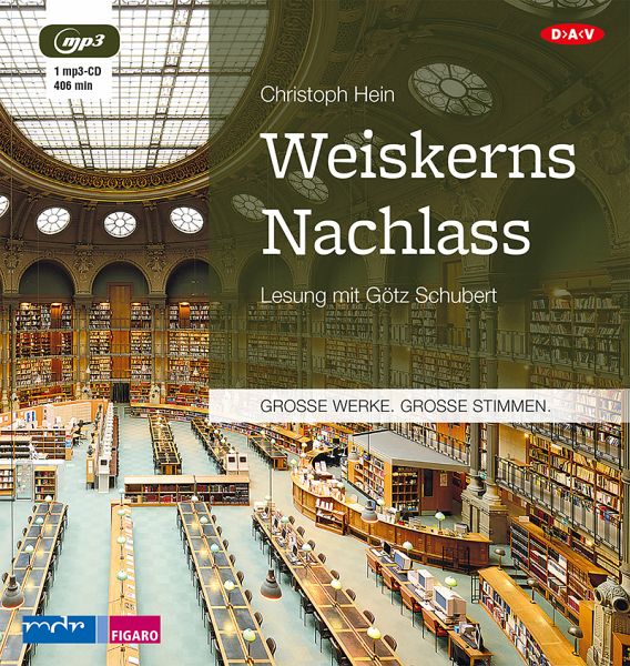Weiskerns Nachlass, mp3-CD - Hein, Christoph