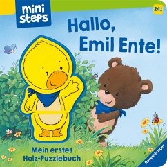Holz-Puzzlebuch Hallo, Emil Ente - Orso, Kathrin Lena