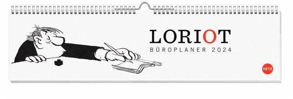 Loriot Büroplaner Kalender 2024 - Loriot Büroplaner 2024. Humorvoller Tischkalender für mehr Organisation am Arbeitsplatz. Tischquerkalender mit Spiralbin