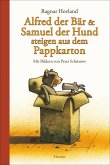 Alfred der Bär & Samuel der Hund steigen aus dem Pappkarton