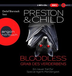 BLOODLESS - Grab des Verderbens, 2 mp3-CDs - Preston, Douglas; Child, Lincoln