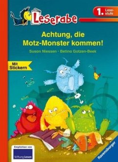 Leserabe: Achtung, die Motz-Monster kommen! - Niessen, Susan; Gotzen-Beek, Betina