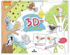 Mein 3D-Mal- und Sachbuch Vögel - Mass, Annette