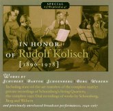In Honour Of Rudolf Kolisch In Honour Of Rudolf Kolisch