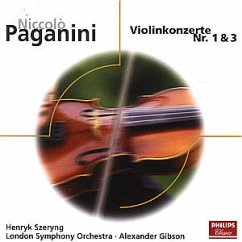 Cover N. Paganini - Violin Concerto No.1 Opus 6 & No.3