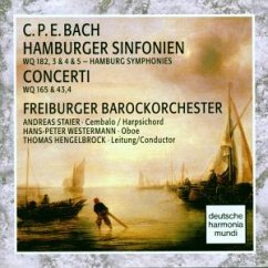 Hamburger Sinfonien WQ 182, 3 - 5 / Concerti WQ 165 & 43,4 - Staier/Westermann/Fbo