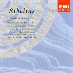 Sinfonien 5+7 - Simon Rattle, Cbso, Jean Sibelius