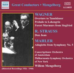 Wagner Strauss Mahler - Mengelberg,Willem/Concergebouw