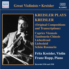 Kreisler Spielt Kreisler - Kreisler,Fritz/Rupp,Franz