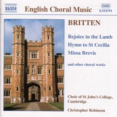 Rejoice In The Lamb/Hymn To St - Robinson/Choir Of St John'S Co