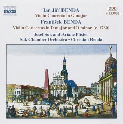 Violinkonzerte Vol.1 - Suk/Pfister/Benda/Suk Kammeror