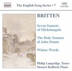 Sonnets/Winter Words - Langridge,Philip/Bedford,St.