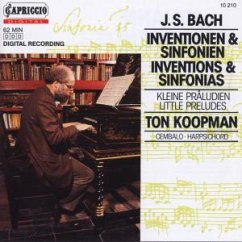 Invent.+Sinf.Bwv 772-801/6 Präludien - Koopman,Ton