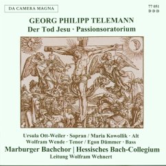 Der Tod Jesu-Passionsoratorium (Twv 5:6) - Ott-Weiler/Wende/Bachchor Main