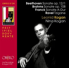 Violinsonaten Op.12,1/Op.108/A-Dur/Tzigane - Kogan,Leonid/Kogan,Nina