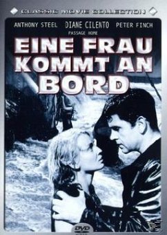 Eine Frau kommt an Bord