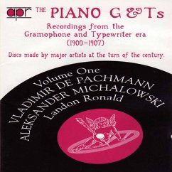 The Piano G& Ts Vol.1 - Pachmann/Michalowski/Ronald