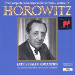 The Complete Masterworks Recordings Vol. 9 (Late Russian Romantics) - horowitz, vladimir