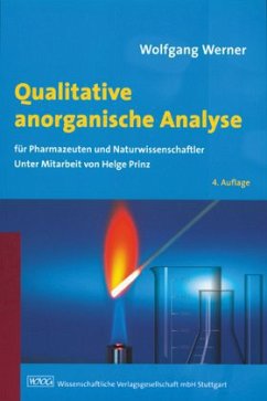 Cover Qualitative anorganische Analyse für Pharmazeuten und Naturwissenschaftler