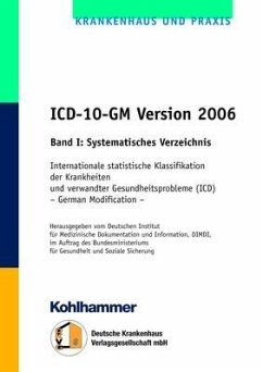 Cover ICD-10-GM Version 2006.Band I: Systematisches Verzeichnis