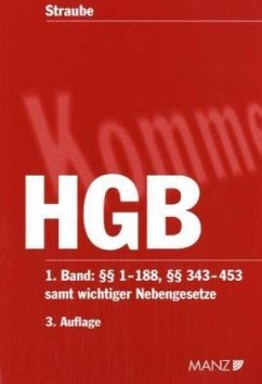HGB, Kommentar zum Handelsgesetzbuch (f. Österreich). Bd.1 - Straube, Manfred