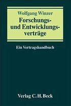 Forschungs- und Entwicklungsverträge - Winzer, Wolfgang