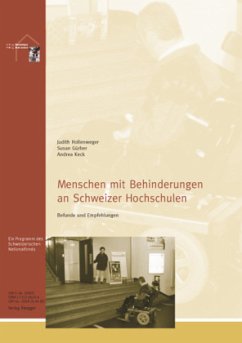 Menschen mit Behinderungen an Schweizer Hochschulen - Hollenweger, Judith;Gürber, S.;Keck, Andrea