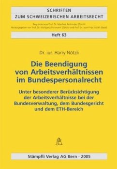 Cover Die Beendigung von Arbeitsverhältnis im Bundespersonalrecht