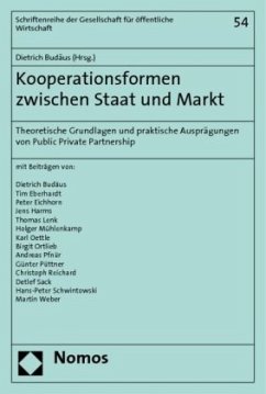 Kooperationsformen zwischen Staat und Markt - Budäus, Dietrich