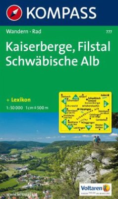 Kompass Karte Kaiserberge, Filstal, Schwäbische Alb