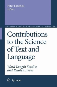Contributions to the Science of Text and Language - Grzybek, Peter (ed.)