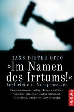 'Im Namen des Irrtums!' - Otto, Hans-Dieter