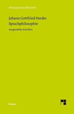 Sprachphilosophie - Herder, Johann Gottfried