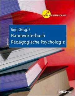 Handwörterbuch Pädagogische Psychologie - Rost, Detlef H. (Hrsg.)