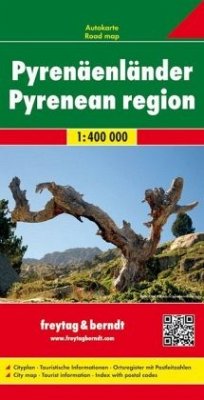 Pyrenäenländer, Autokarte 1:400.000. Paises Pirenaicos. Pyreneeen Landen; Pyrenean region; Pays Pyrénées; Paesi dei Pir - Freytag-Berndt und Artaria KG