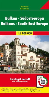 Freytag & Berndt Autokarte Balkan, Südosteuropa; Balcanes, Europa del Sudeste; Balkan, Zuidoost-Europa; Balkans, South-E