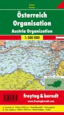 Österreich Organisation, 1:500.000, Poster metallbestäbt