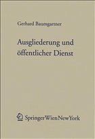 Ausgliederung und öffentlicher Dienst