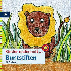 Kinder malen mit Buntstiften