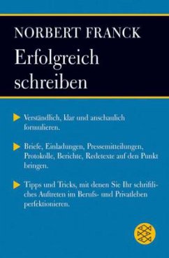 Erfolgreich schreiben - Franck, Norbert