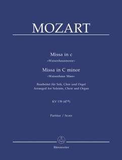 Missa in c-Moll KV 139 (47a) 'Waisenhausmesse', Orgelauszug - Mozart, Wolfgang Amadeus