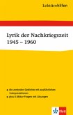 Lektürehilfen Lyrik der Nachkriegszeit 1945-1960 Lektürehilfen Lyrik der Nachkriegszeit 1945-1960