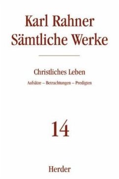 Karl Rahner Sämtliche Werke / Sämtliche Werke 14 - Rahner, Karl