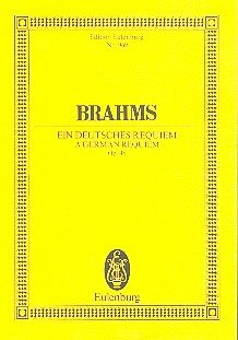 Ein Deutsches Requiem op.45, Partitur - Brahms, Johannes