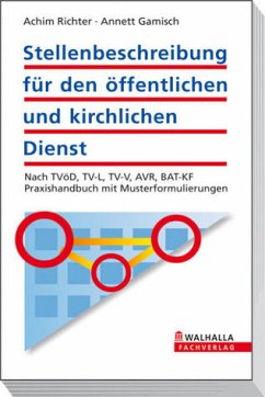 Stellenbeschreibung für den öffentlichen und kirchlichen Dienst - Richter, Achim / Gamisch, Annett