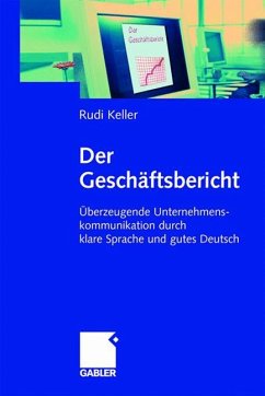 Der Geschäftsbericht - Keller, Rudi