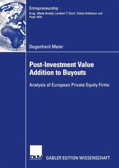 Post-Investment Value Addition to Buyouts - Meier, Degenhard