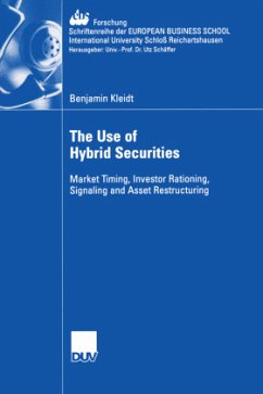 The Use of Hybrid Securities - Kleidt, Benjamin