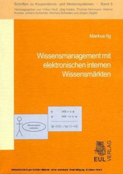 Cover Wissensmanagement mit elektronischen internen Wissensmärkten