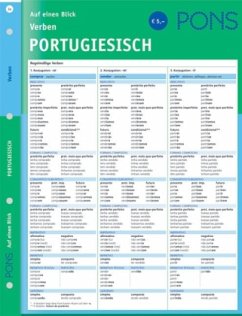 PONS Verben auf einen Blick, Portugiesisch